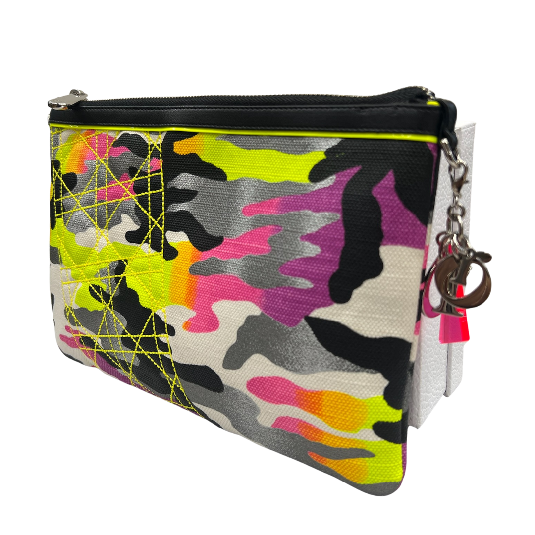 CHRISTIAN DIOR Borsa pochette in tessuto camuflage