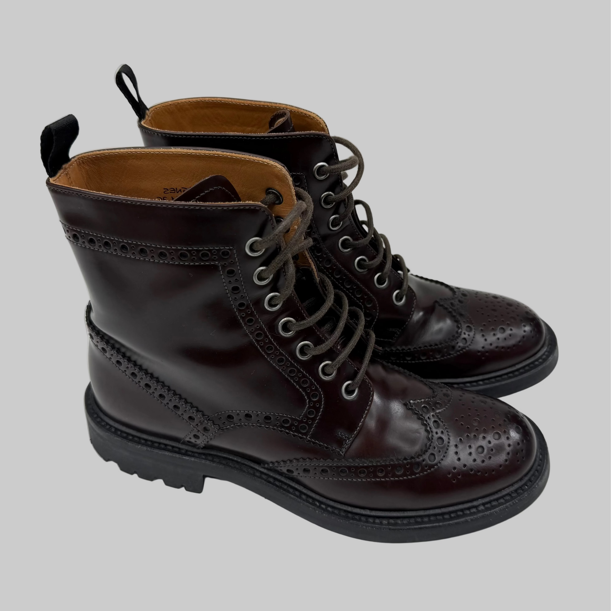 CHURCH'S Stivaletto "Agnes" stringato modello inglese marrone