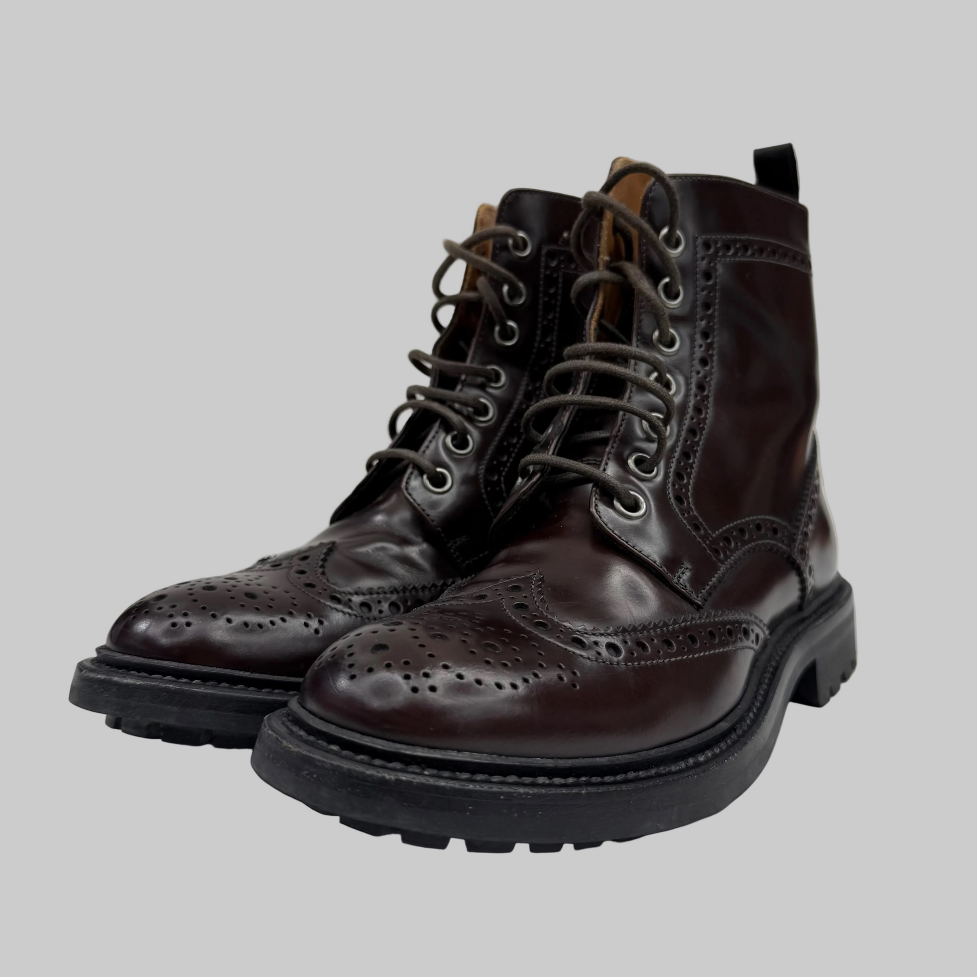CHURCH'S Stivaletto "Agnes" stringato modello inglese marrone