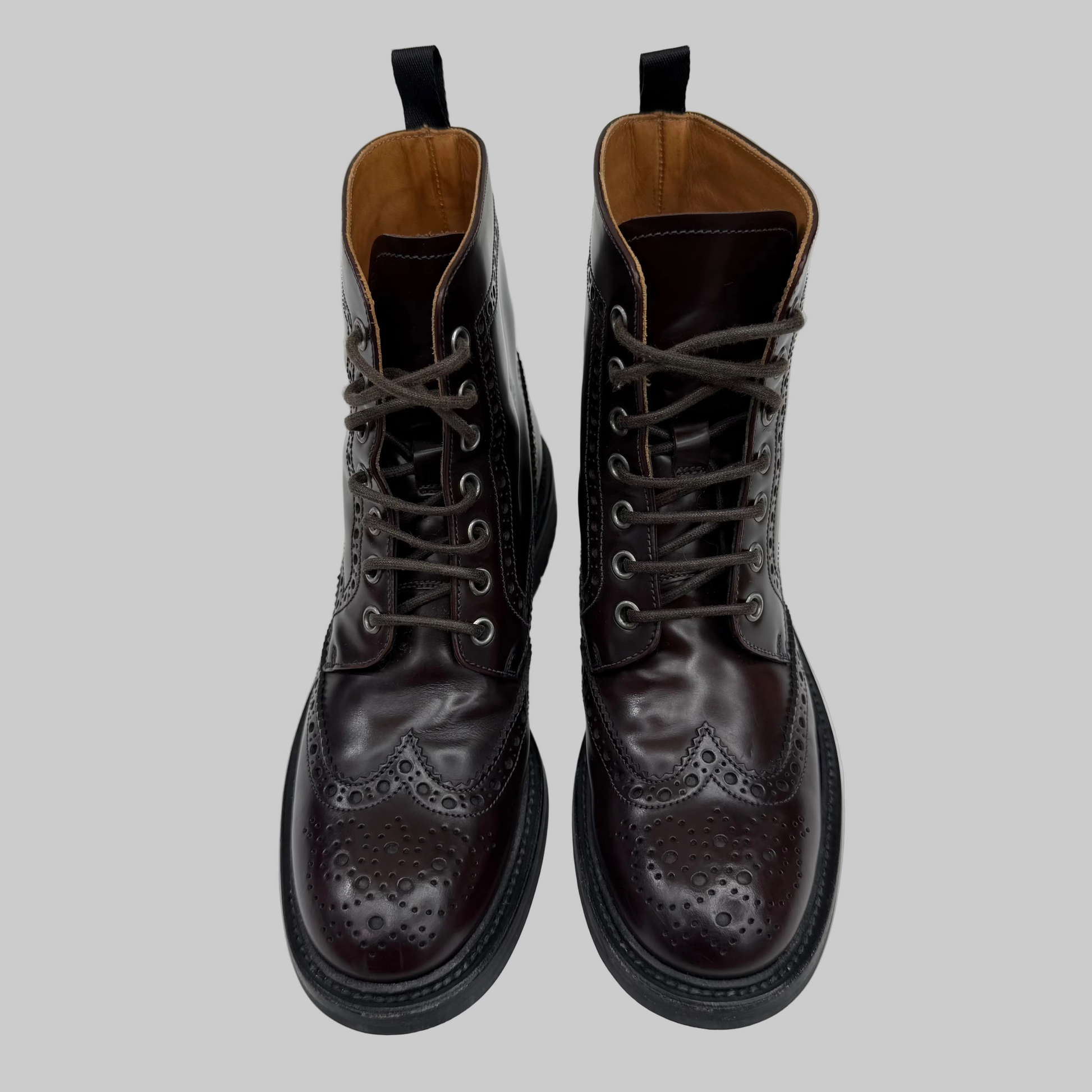 CHURCH'S Stivaletto "Agnes" stringato modello inglese marrone