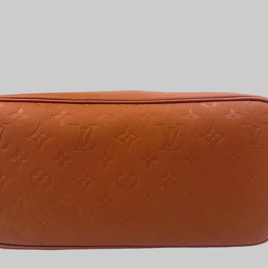 LOUIS VUITTON Borsa Neverfull MM monogram empreinte cuoio