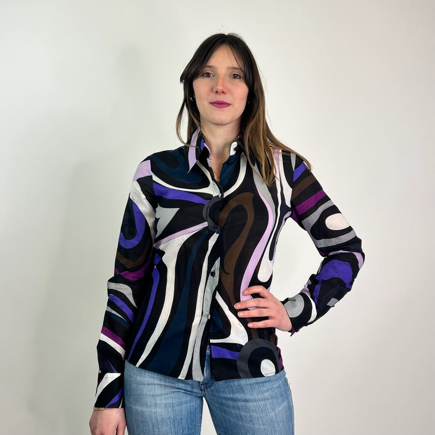 EMILIO PUCCI Camicia in cotone fantasia