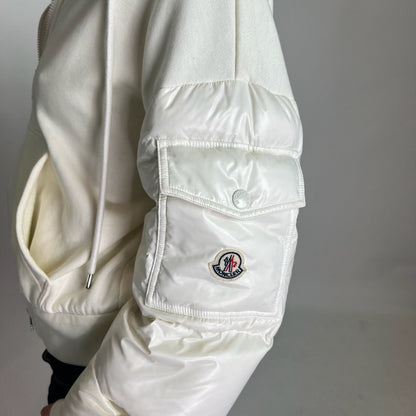 MONCLER Giacca felpa bianca