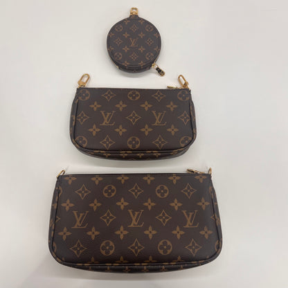 LOUIS VUITTON Borsa Multipochette Accessoires Monogram con tracolla rosa