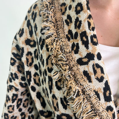 TONALI Cardigan lungo maculato
