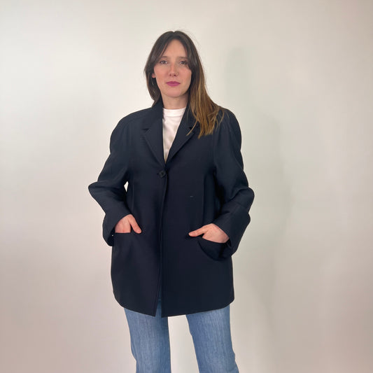 LOW CLASSIC Blazer blu oversize