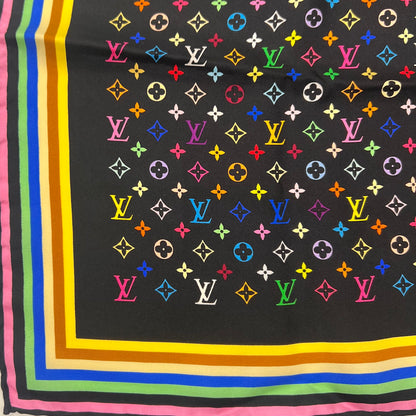 LOUIS VUITTON Foulard carrè in seta monogram multicolor
