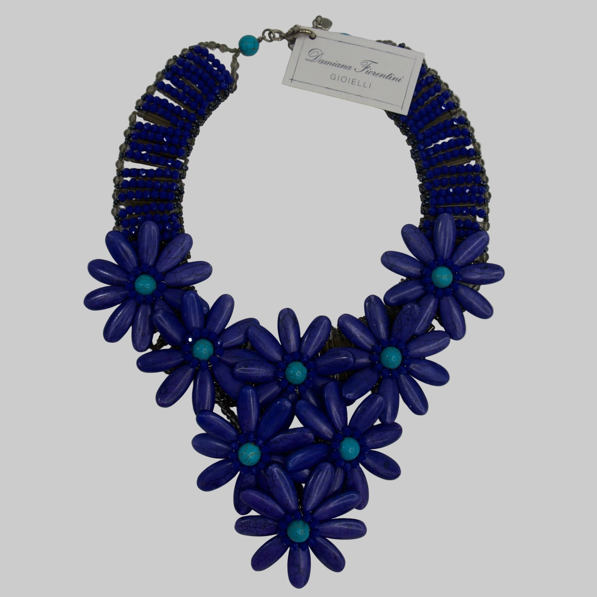 DAMIANA FIORENTINI Collana maxi blu