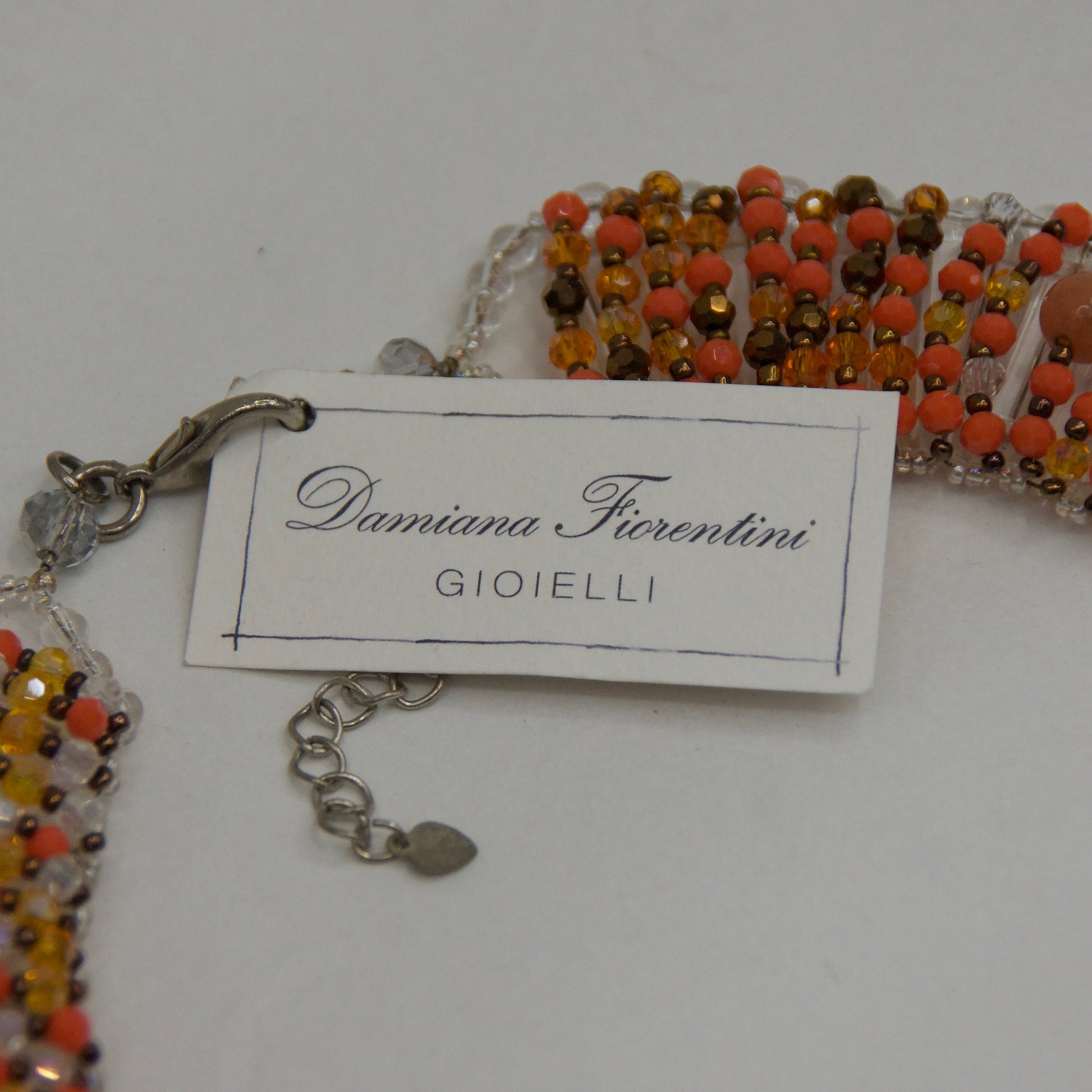 DAMIANA FIORENTINI Collana maxi toni arancio