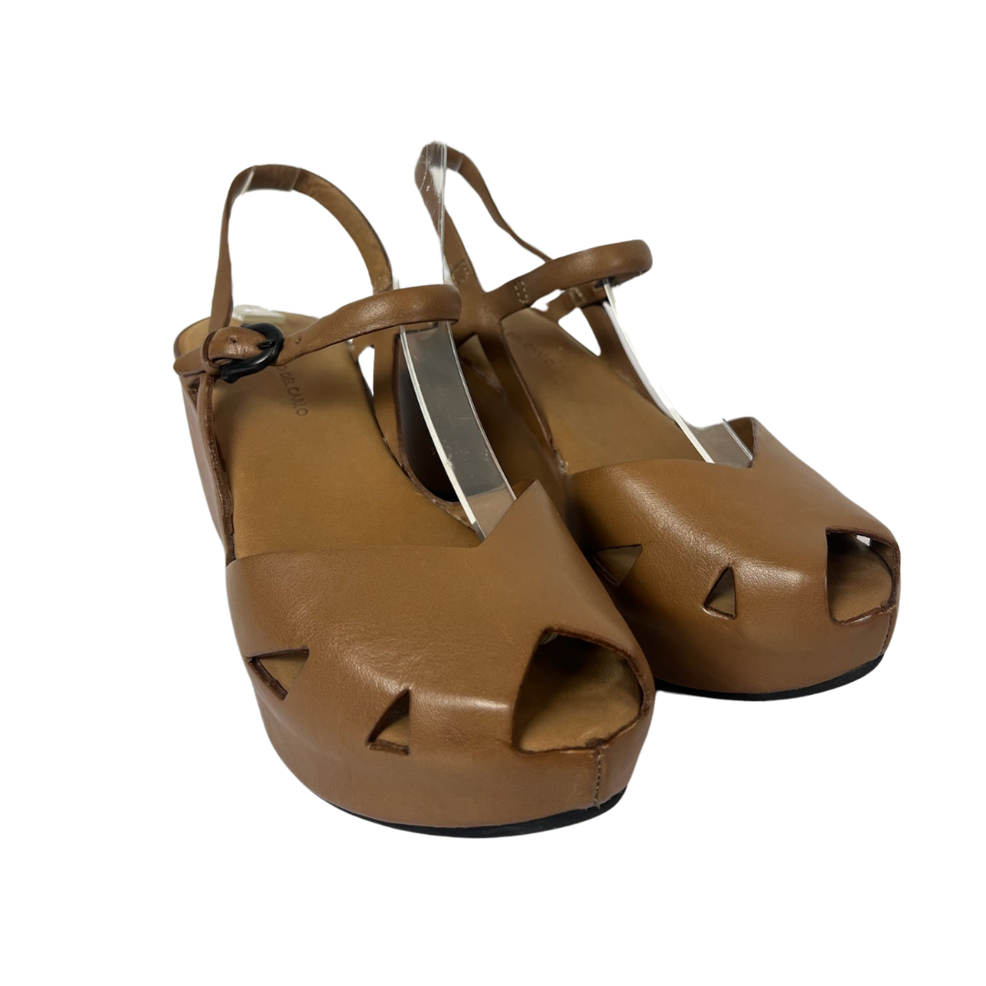 DEL CARLO Scarpe sandalo in pelle color nude