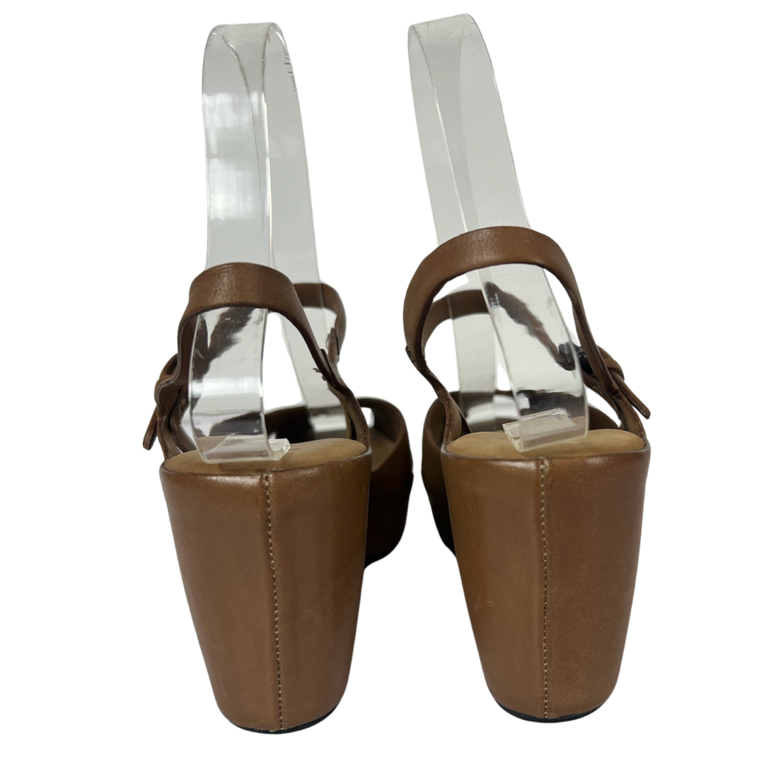 DEL CARLO Scarpe sandalo in pelle color nude