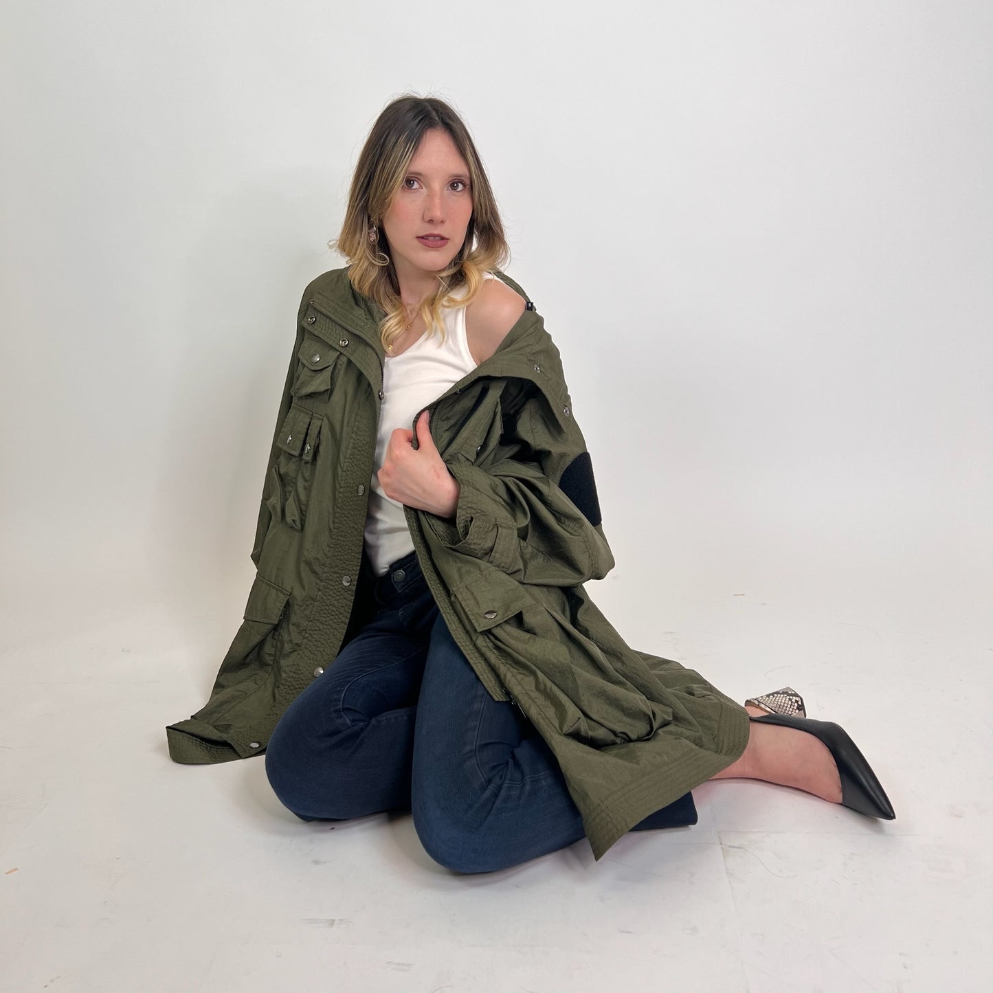 DIESEL Giacca impermeabile verdone