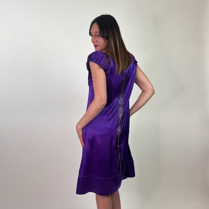 DOLCE & GABBANA Abito in seta viola