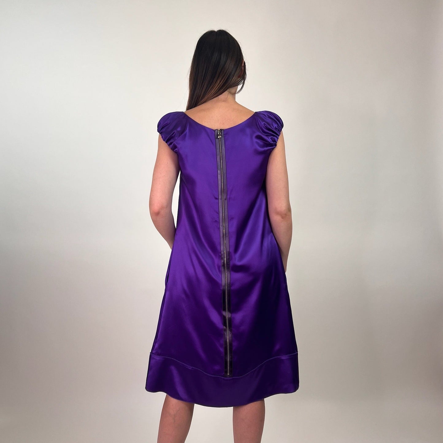 DOLCE & GABBANA Abito in seta viola