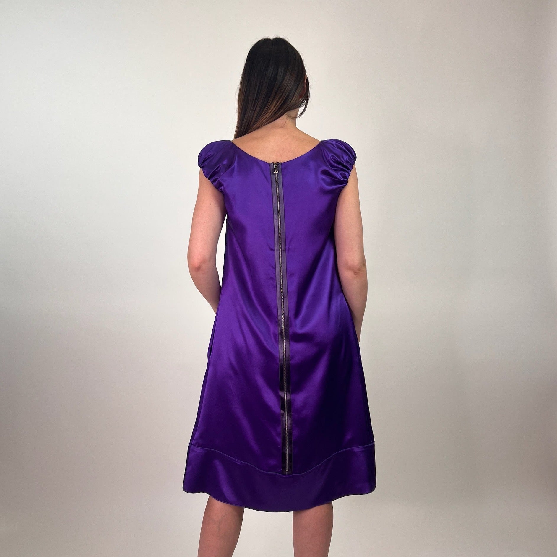 DOLCE & GABBANA Abito in seta viola