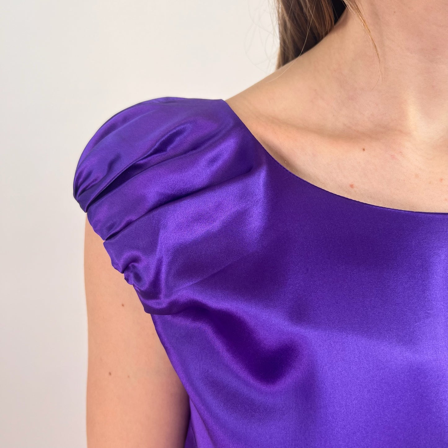 DOLCE & GABBANA Abito in seta viola