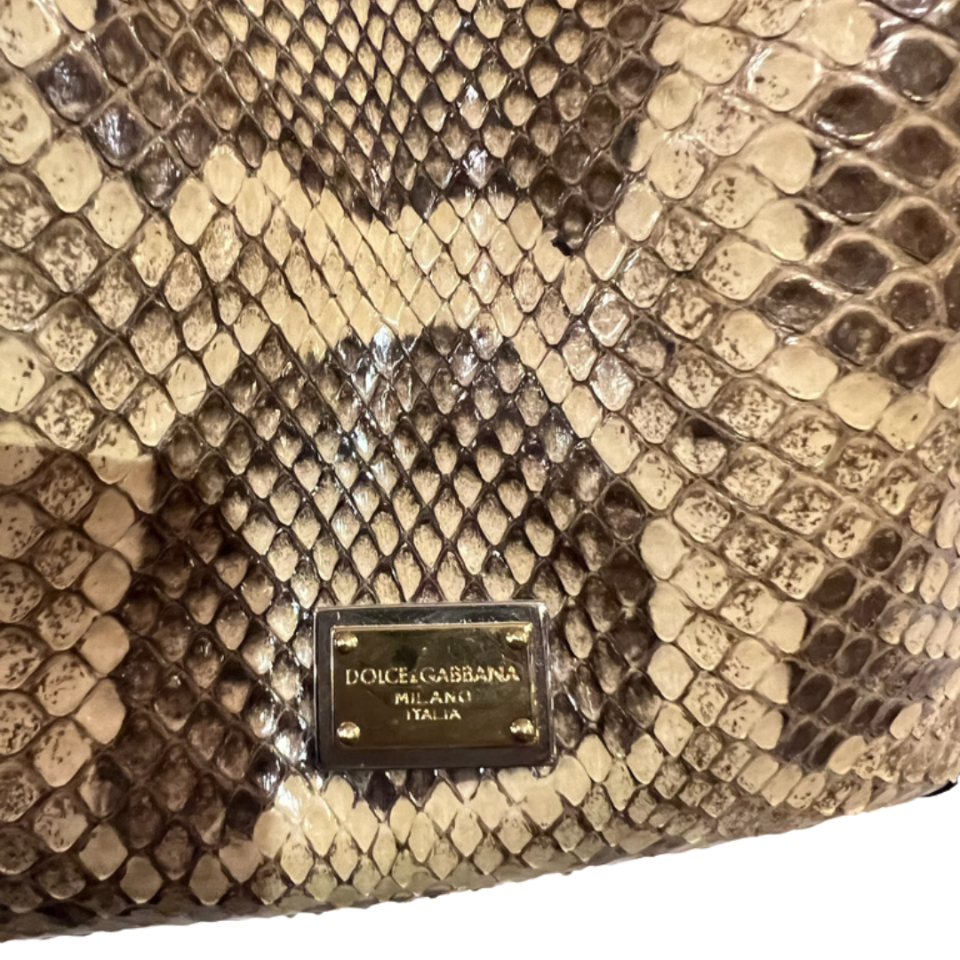 DOLCE & GABBANA Borsa shopping in cavallino maculato