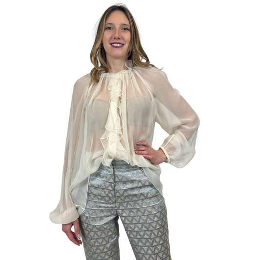 DOLCE & GABBANA  Casacca in voile di seta 