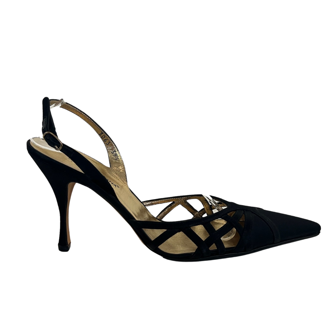 DOLCE & GABBANA Scarpa decolté in raso nero