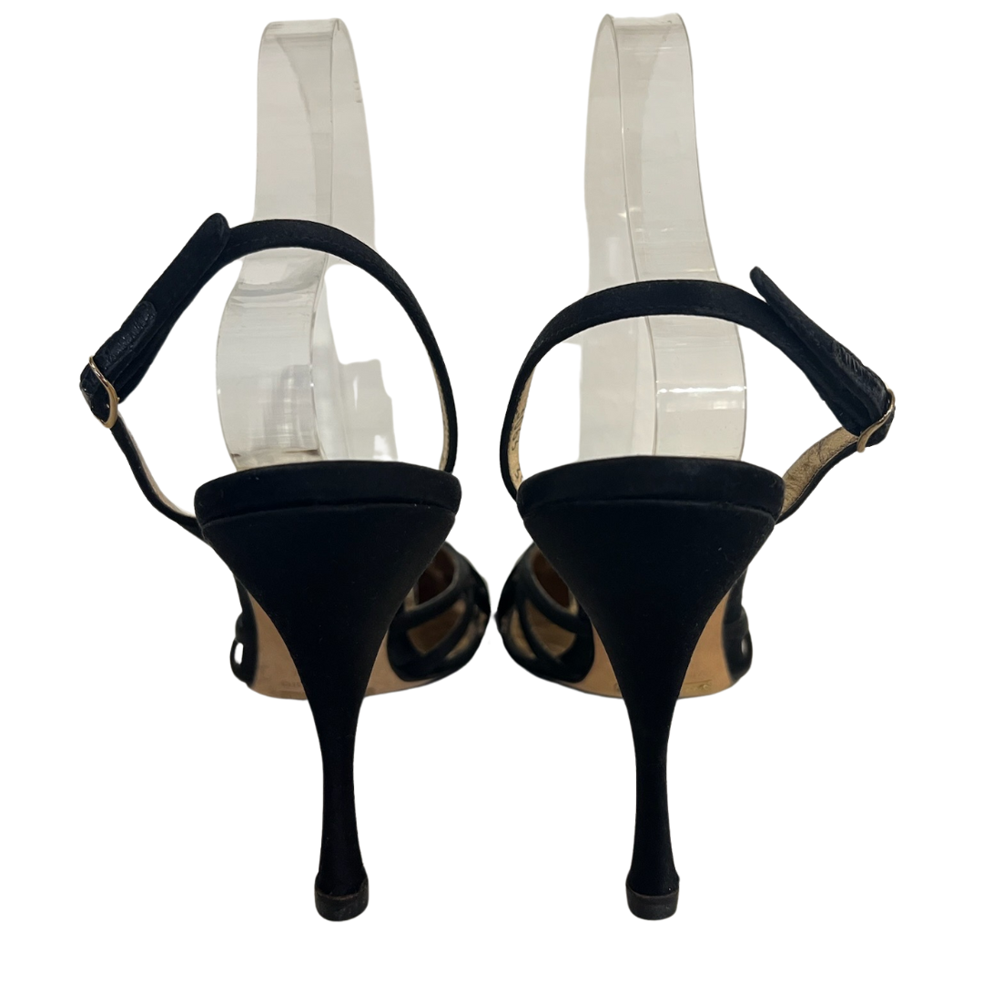 DOLCE & GABBANA Scarpa decolté in raso nero