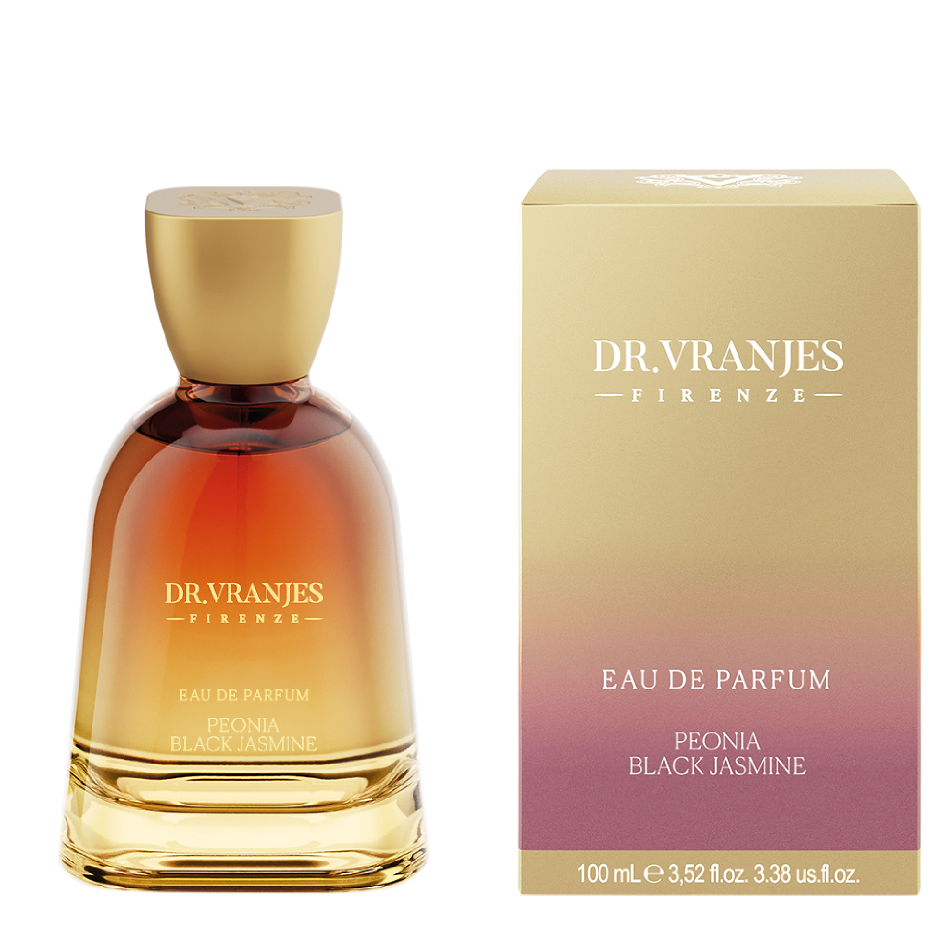 La floreale Eau de Parfum Peonia Black Jasmine ti accoglie con le sue molteplici sfumature fiorite. Tra le note di peonia, ylang ylang e gelsomino nero, il tuo olfatto verrà inebriato, per vivere con spensieratezza le tue giornate.