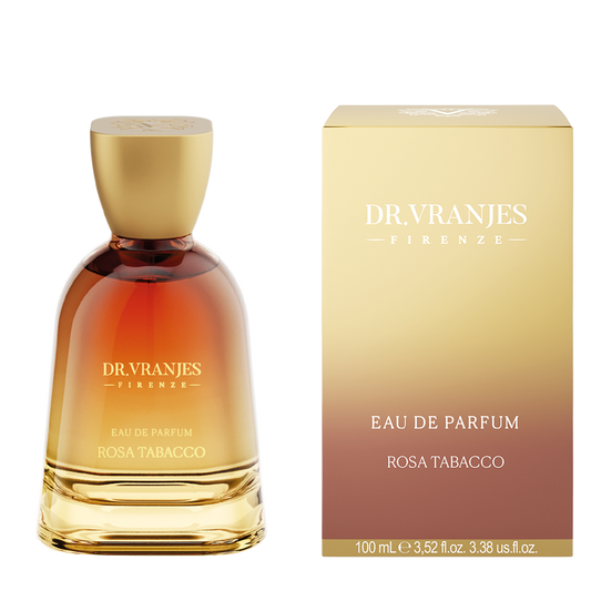 L'audace Eau de Parfum Rosa Tabacco di Dr. Vranjes Firenze cela un animo delicato, per un'esperienza olfattiva inaspettata. Ti meraviglierà con le note di rosa, tabacco e ambra, a cui si aggiungono violetta e muschio. Senti sulla tua pelle questo mix fiorito e contemporaneo.