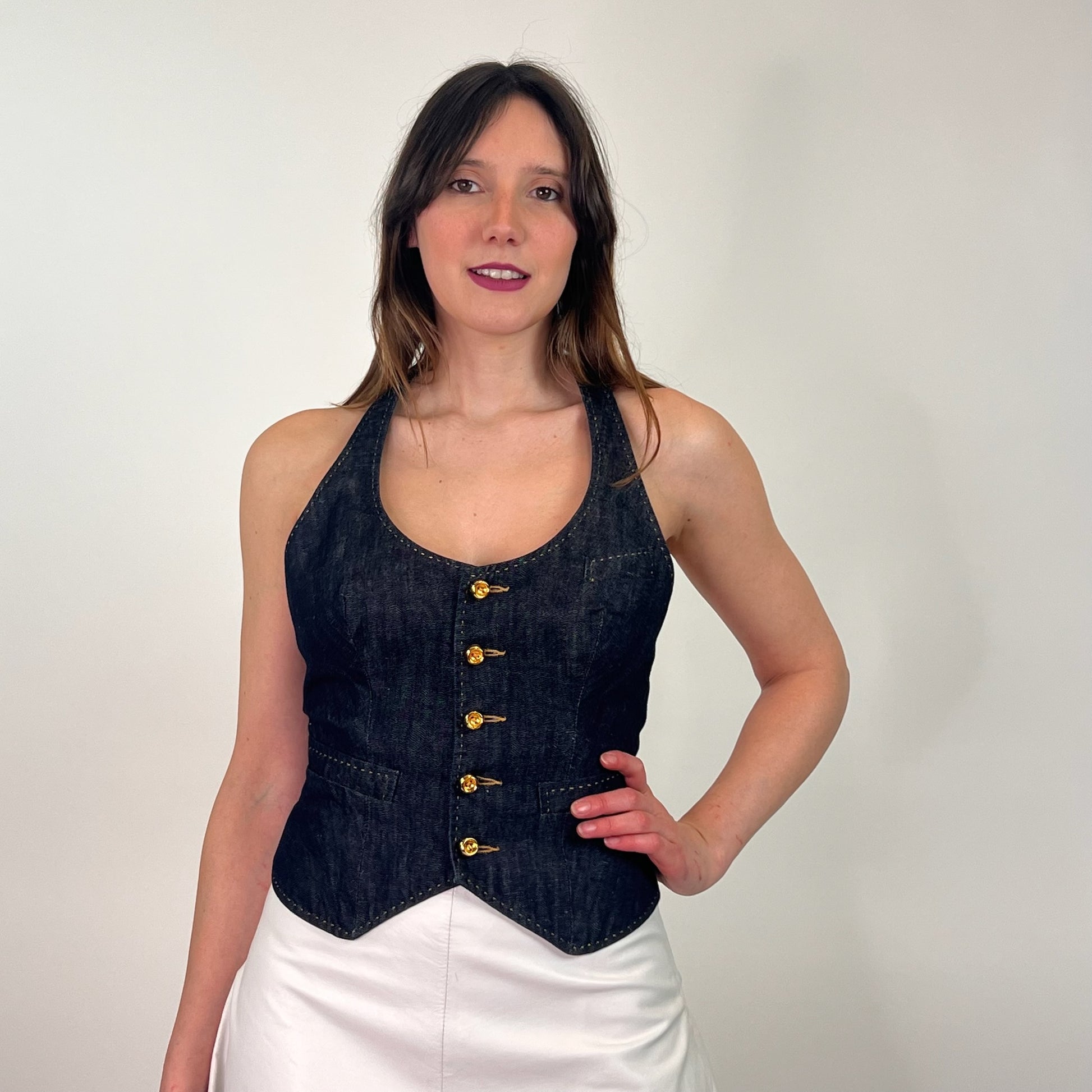 DSQUARED2 Gilet denim jeans