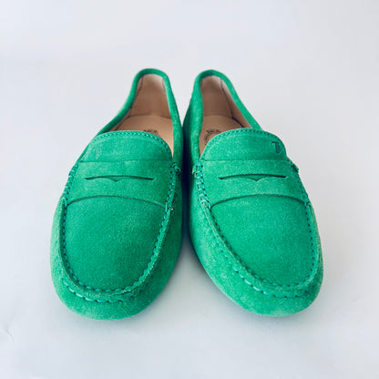 TOD’S Mocassini gommini verde prato