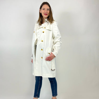 BURBERRY Trench in nylon bianco