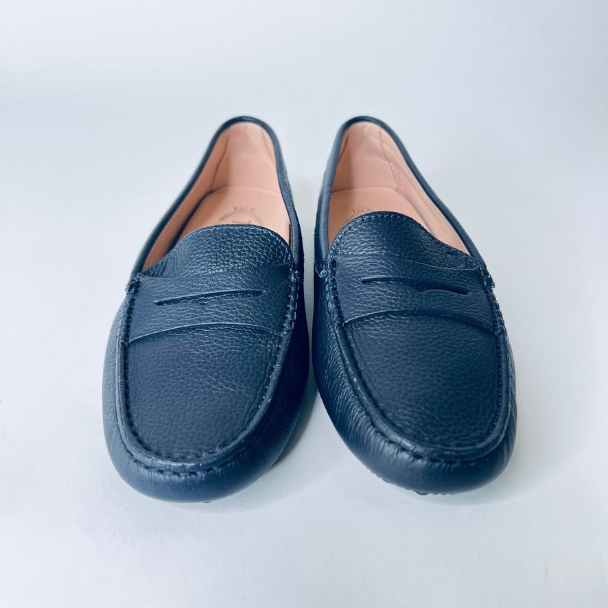 TOD'S Mocassini Gommini in pelle blu