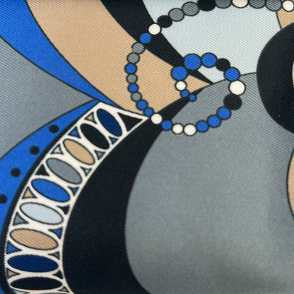 EMILIO PUCCI Pochette tessuto toni azzurro