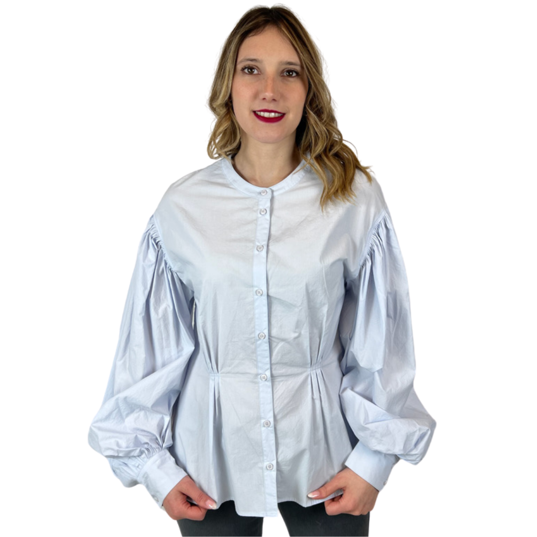 EMIN & PAUL Camicia in cotone azzurro chiaro