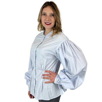 EMIN & PAUL Camicia in cotone azzurro chiaro