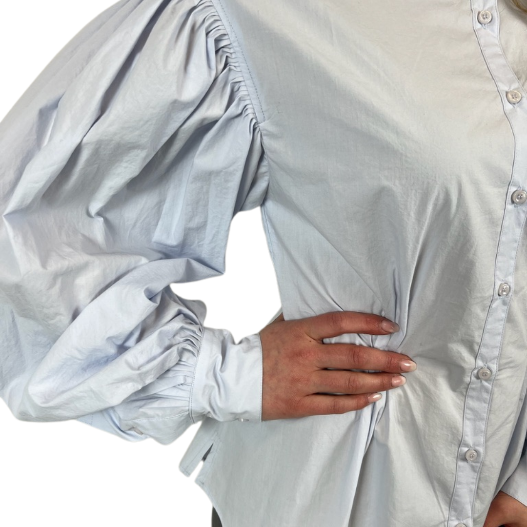 EMIN & PAUL Camicia in cotone azzurro chiaro