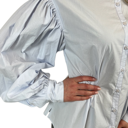 EMIN & PAUL Camicia in cotone azzurro chiaro