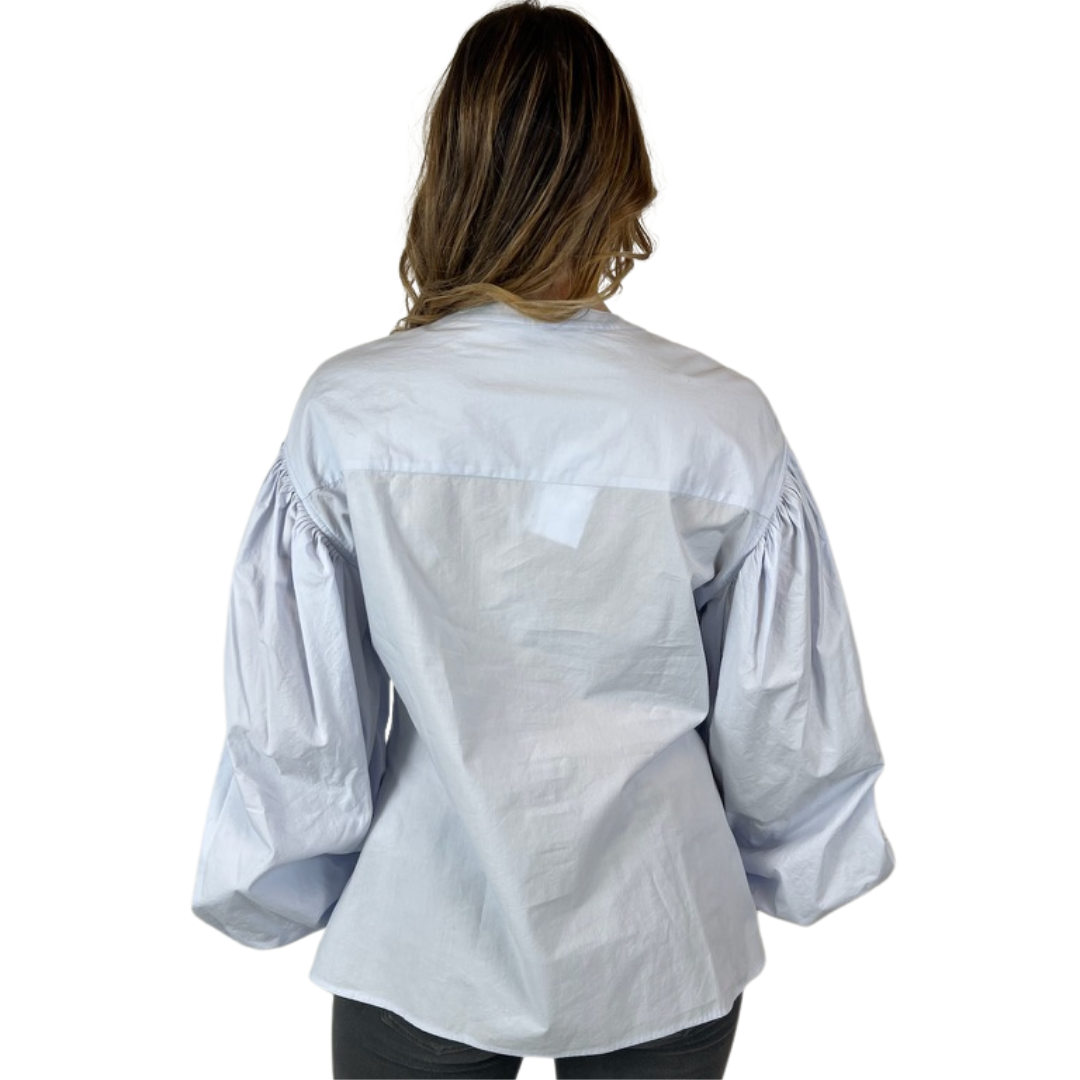 EMIN & PAUL Camicia in cotone azzurro chiaro