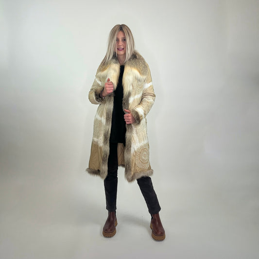 ERMANNO SCERVINO Piumino ricamato sfumato beige