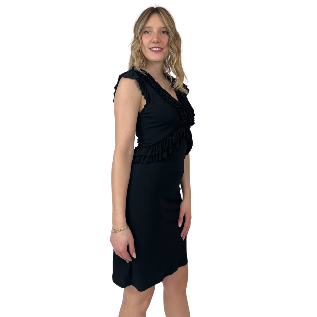 ETRO Abito in jersey con rush sullo scollo