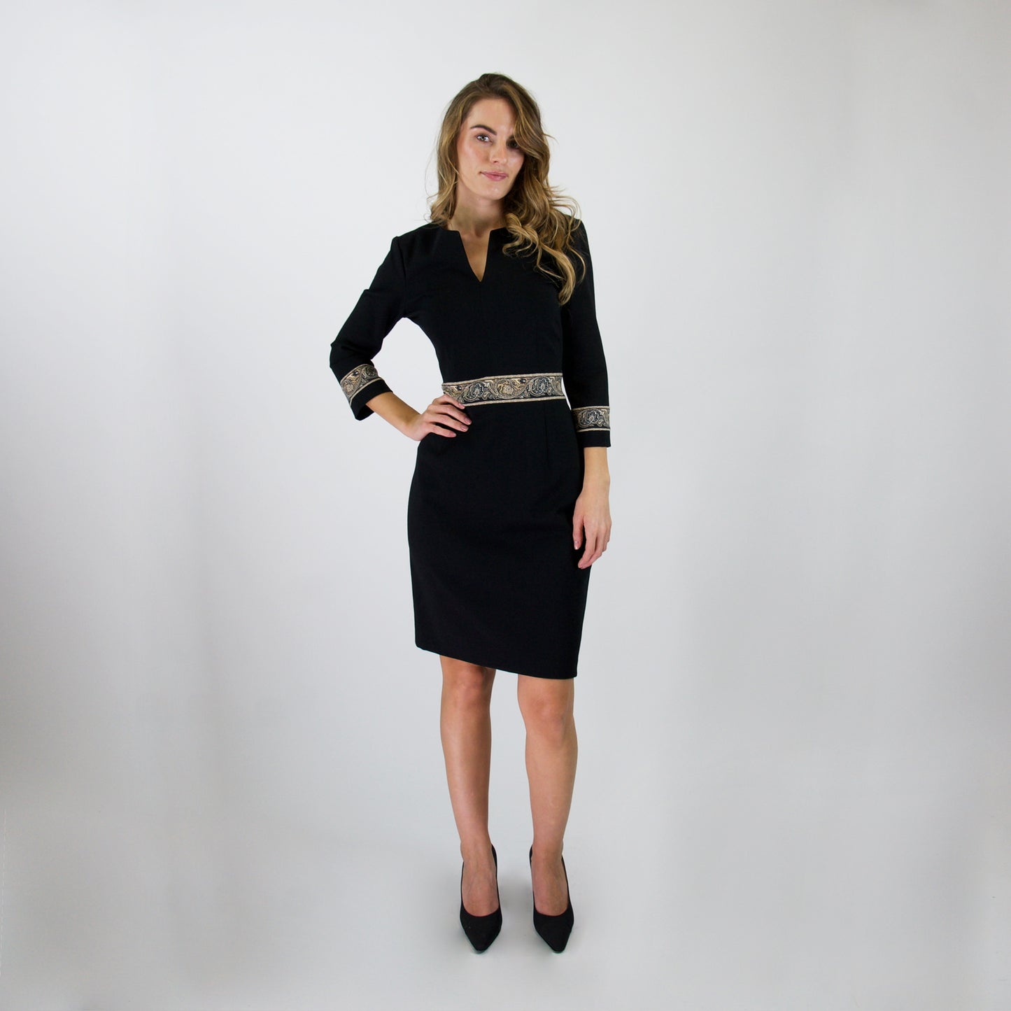 ETRO Abito in jersey di lana nero