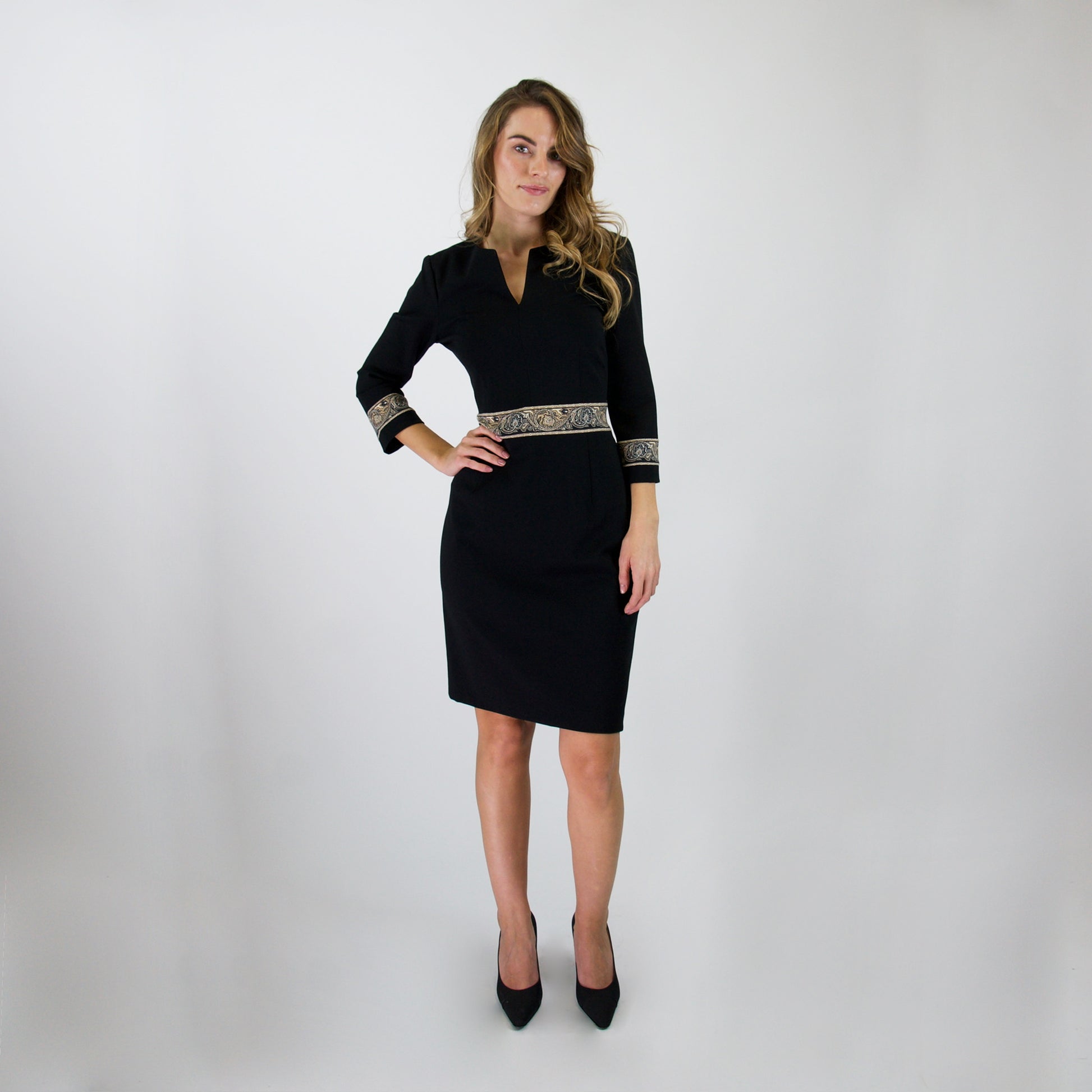 ETRO Abito in jersey di lana nero