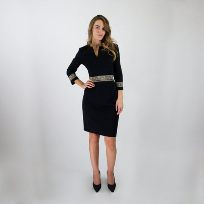 ETRO Abito in jersey di lana nero