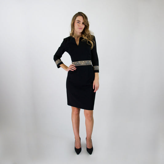 ETRO Abito in jersey di lana nero