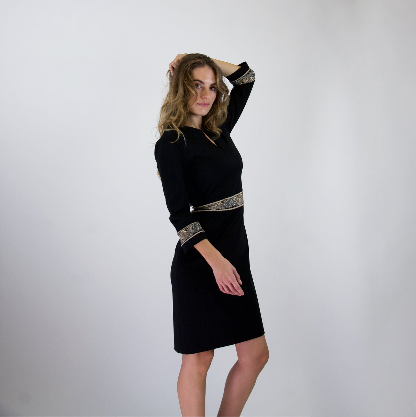 ETRO Abito in jersey di lana nero