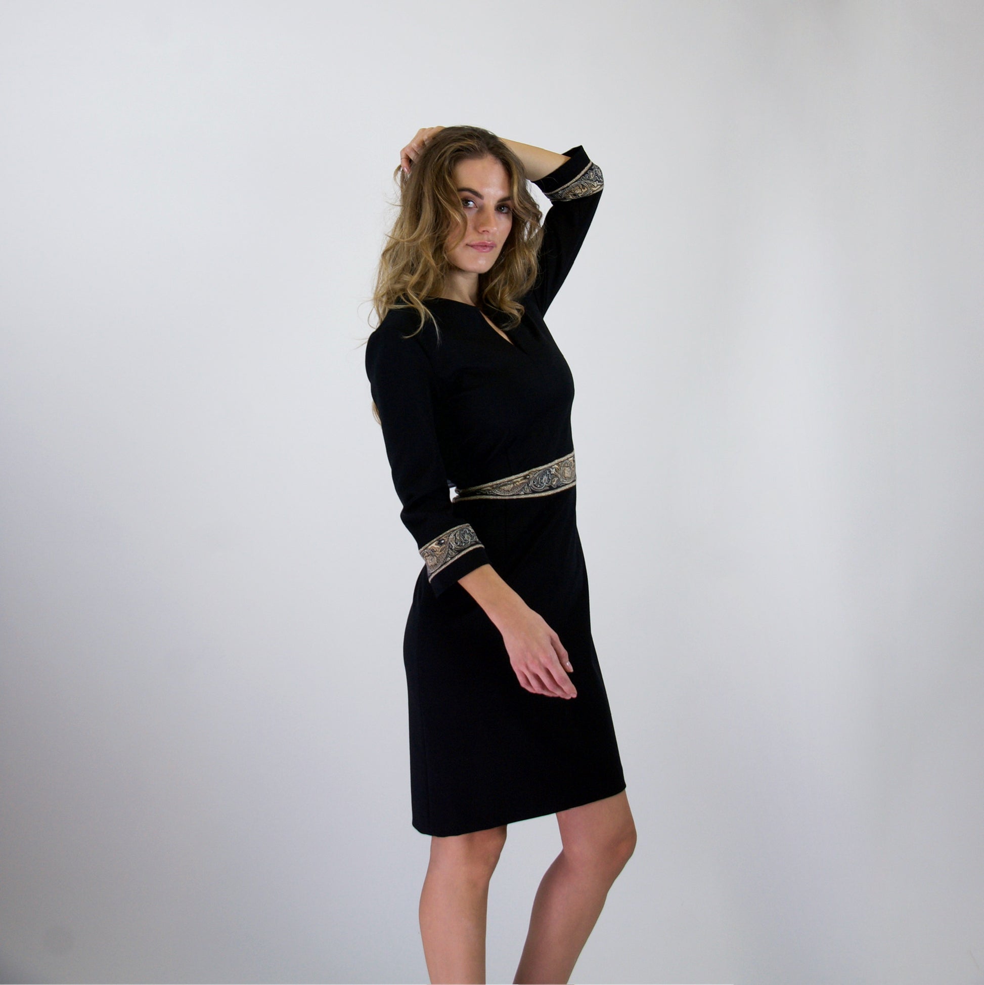 ETRO Abito in jersey di lana nero