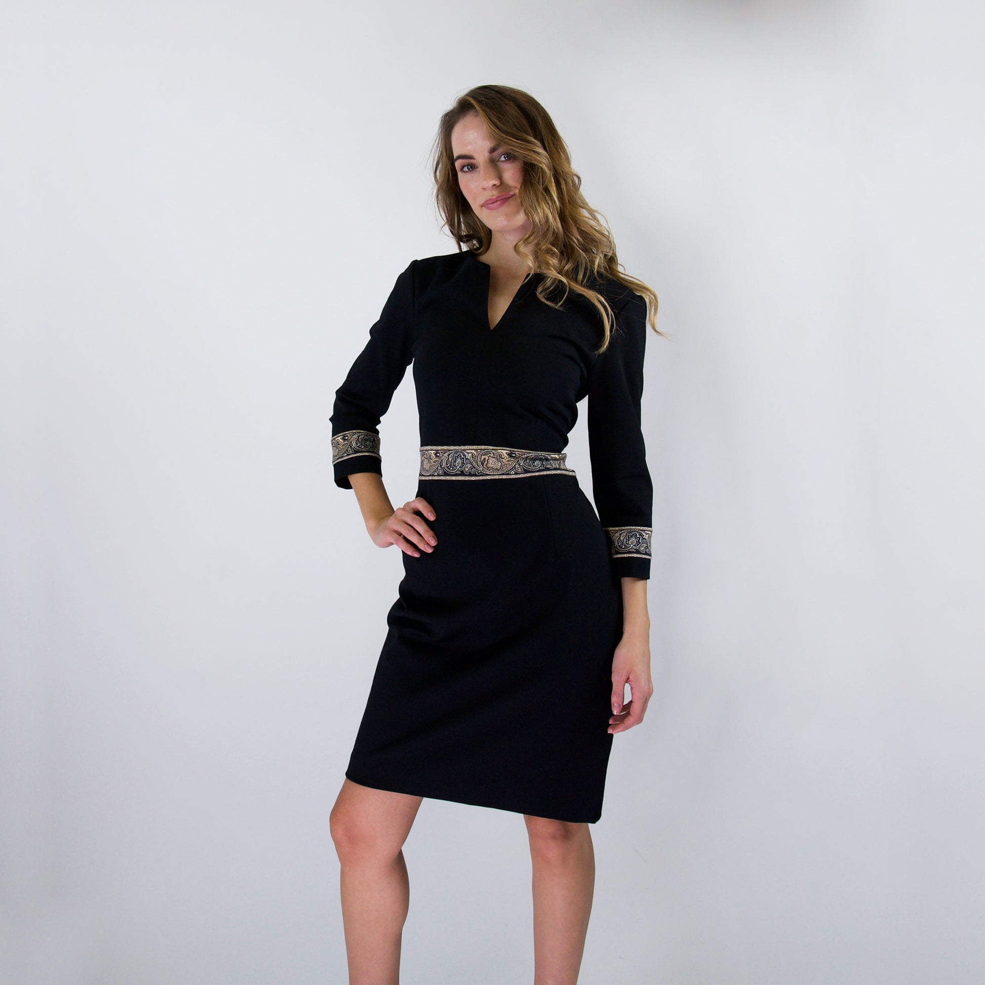 ETRO Abito in jersey di lana nero