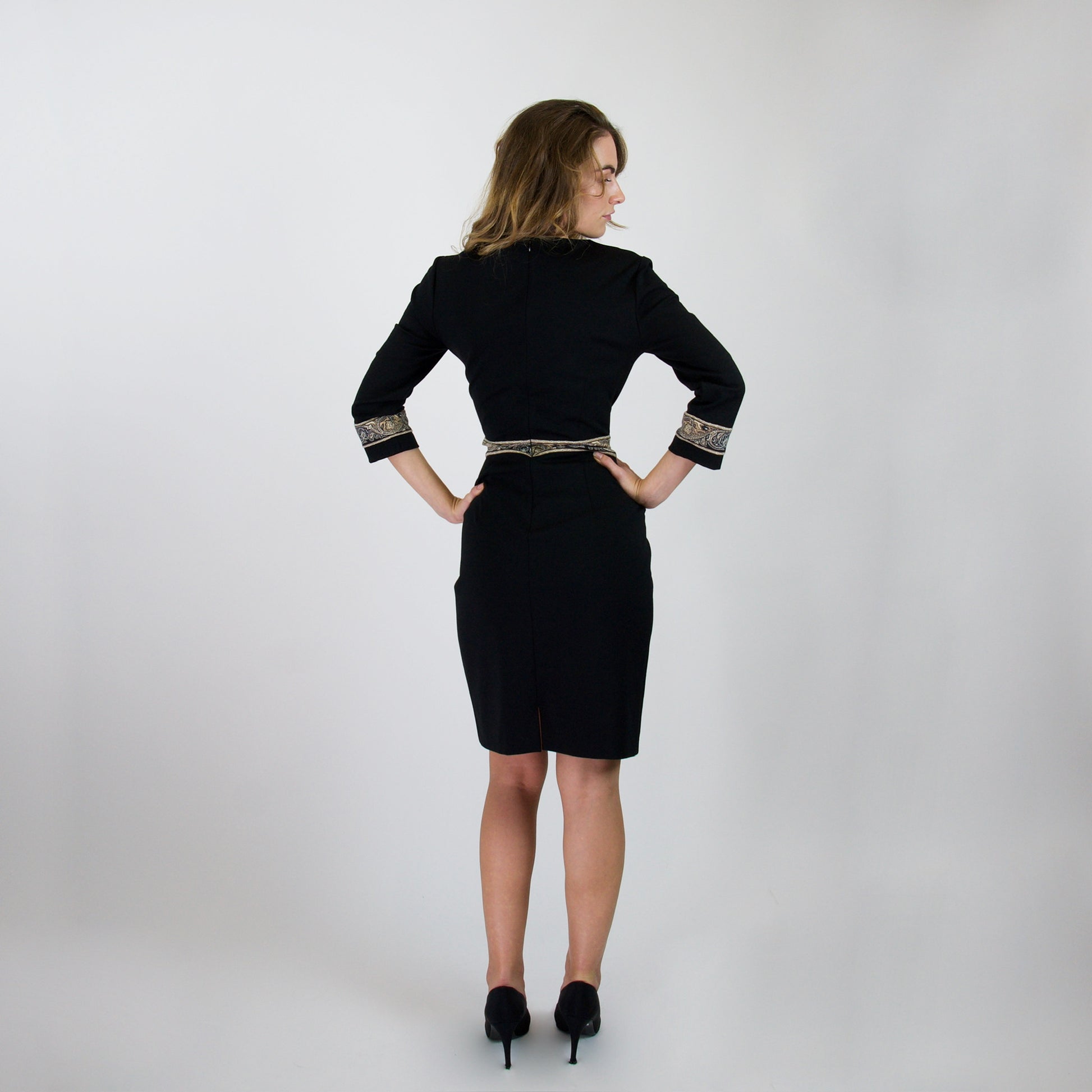 ETRO Abito in jersey di lana nero