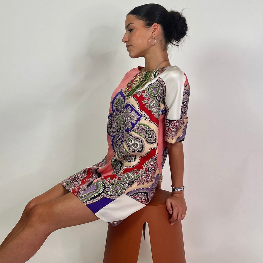 ETRO Abito in seta fantasia