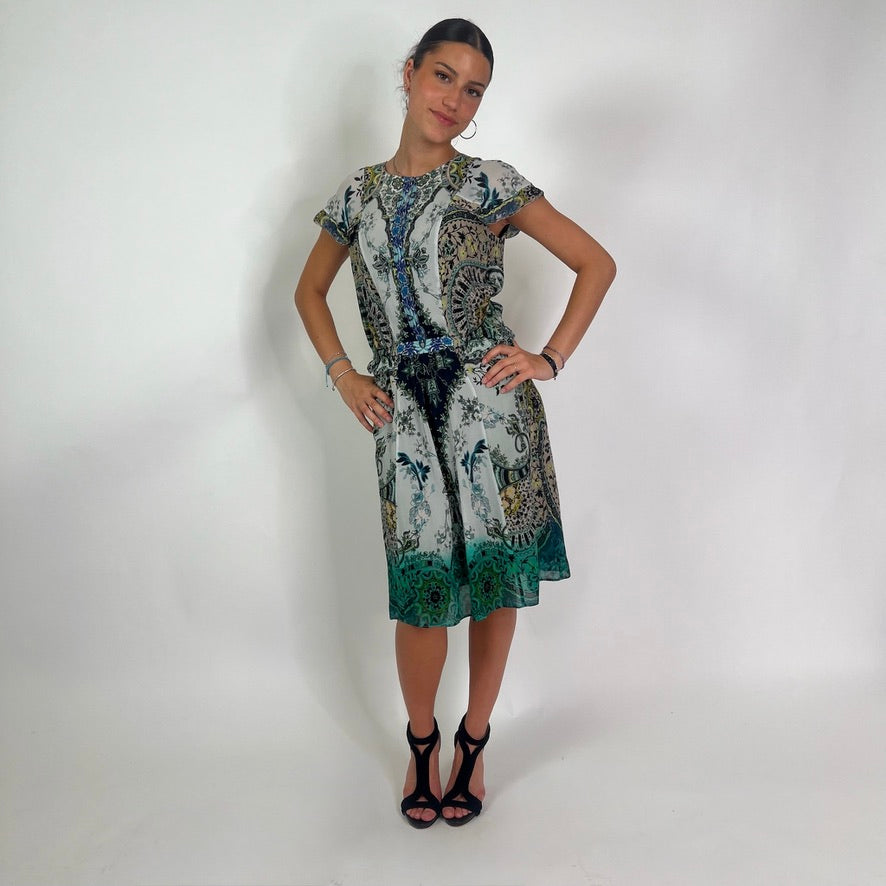 ETRO Abito in seta multicolor
