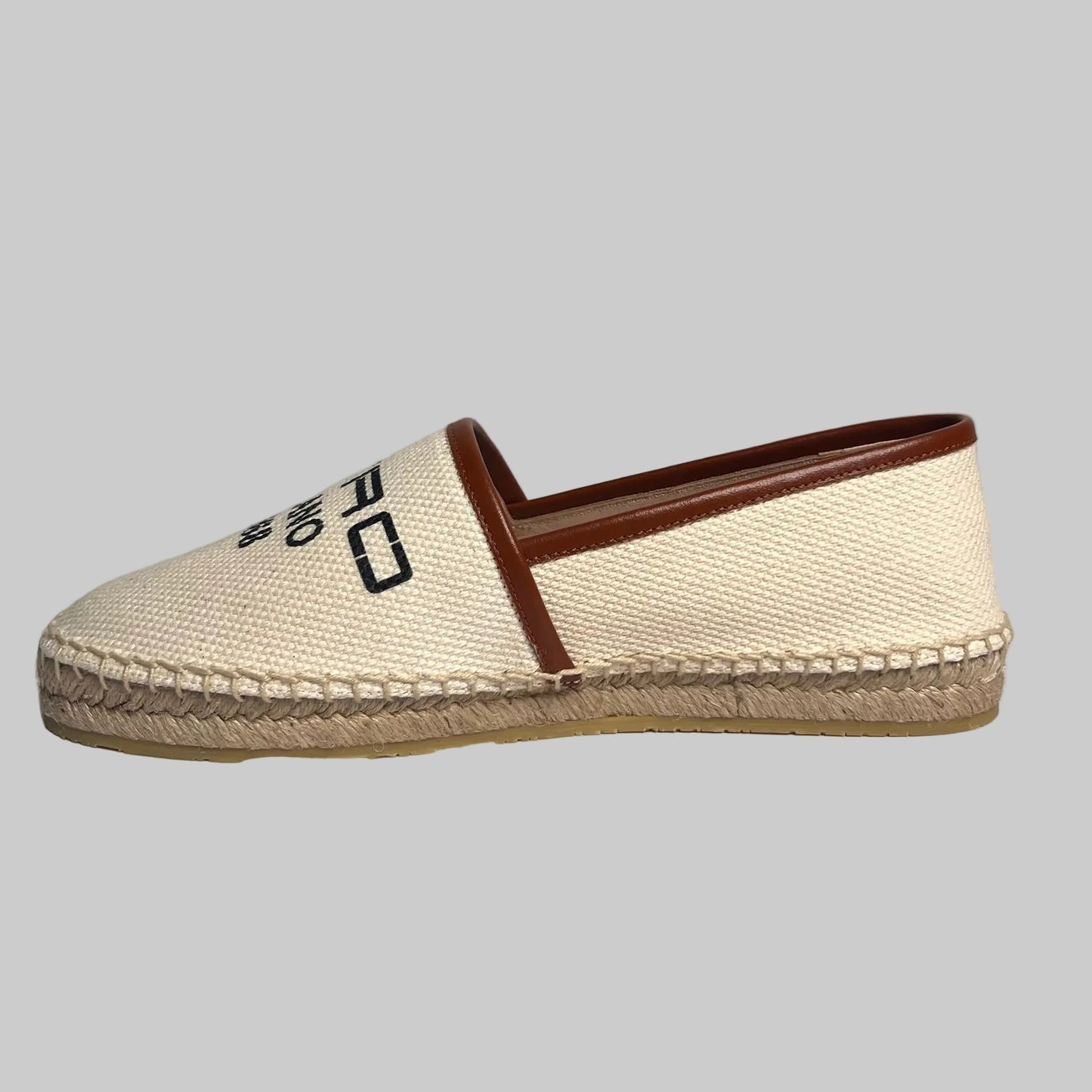 ETRO Espadrillas logati in canvas naturale 