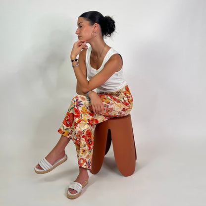 ETRO Pantalone in crepe di seta fondo chiaro stampa fiori